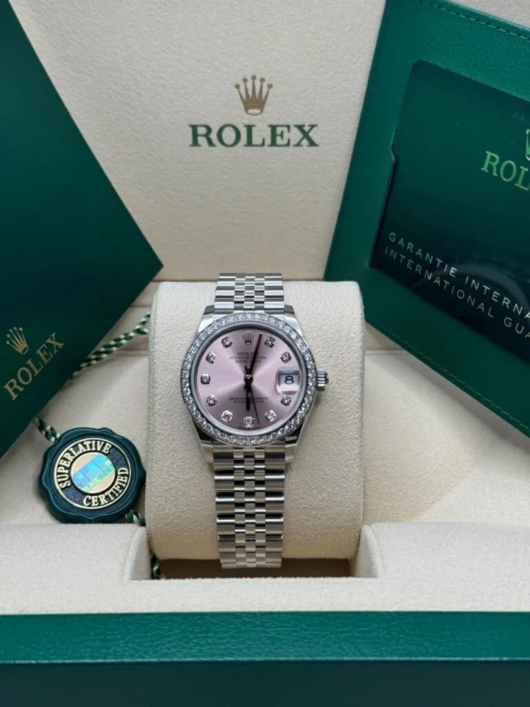 RLX Lady-Datejust 31mm 279384RBR Pink Dial Oyster Bracelet