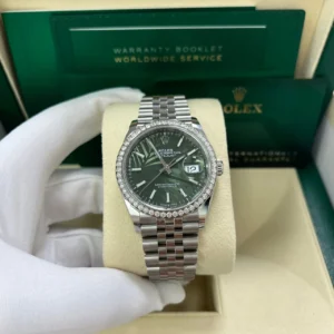 RLX Datejust 36mm 126284 Olive Green Dial Jubilee Bracelet