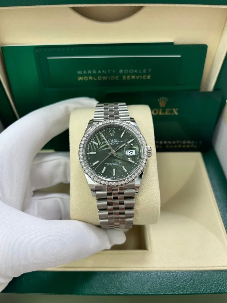 RLX Datejust 36mm 126284 Olive Green Dial Jubilee Bracelet