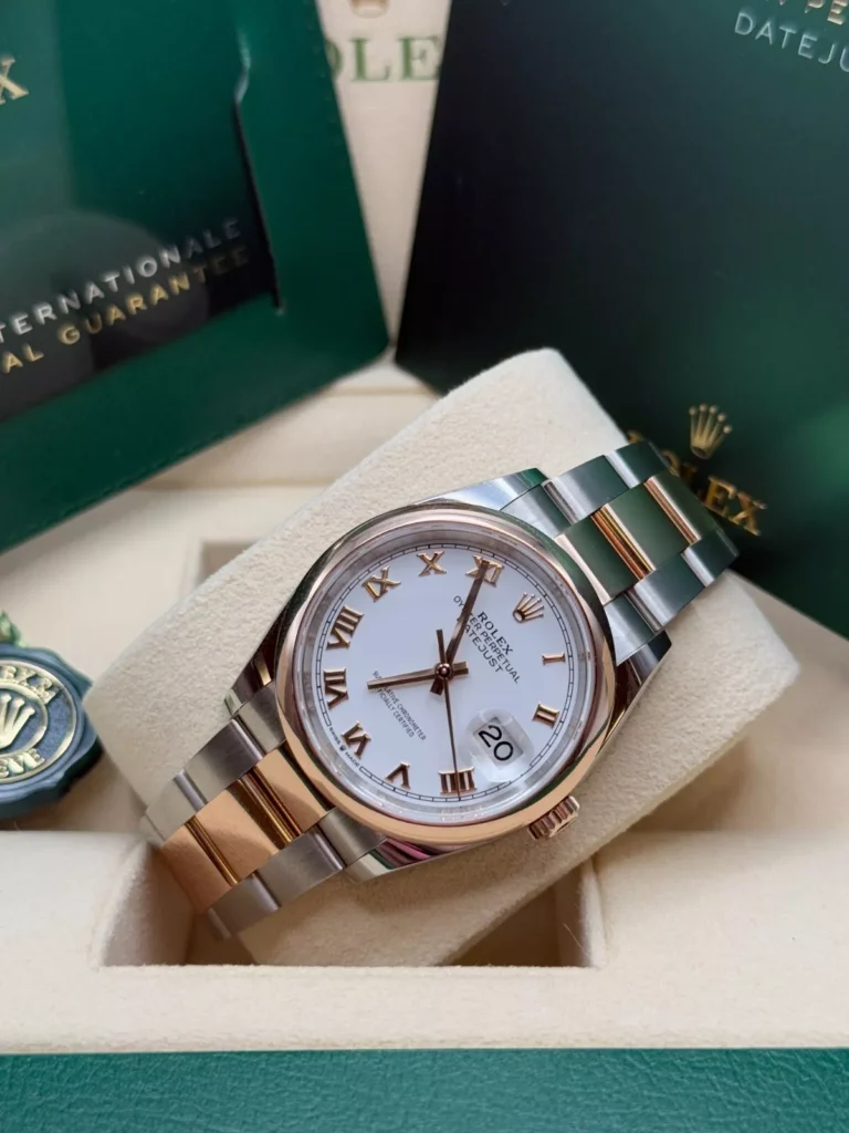 RLX Datejust 36mm 126201 White Dial Oyster Bracelet Watch