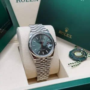 RLX Datejust 36mm 126200 Mint Green Dial Stainless Steel Oyster Bracelet Watch