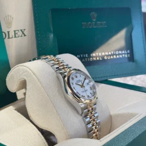 RLX Lady-Datejust 31mm 279163 White Roman Dial Oyster Bracelet