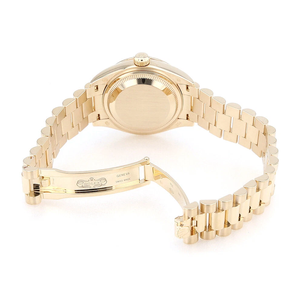 RLX Lady-Datejust 31mm 279138RBR Champagne Diamond Dial and Diamond Bezel Yellow Gold Bracelet