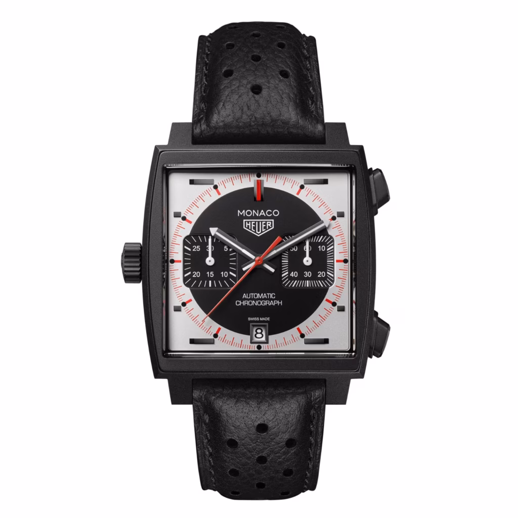 TAG Heuer Monaco Chronograph Stopwatch 39mm Limited Edition Mens Watch Black CAW218F.FC6356