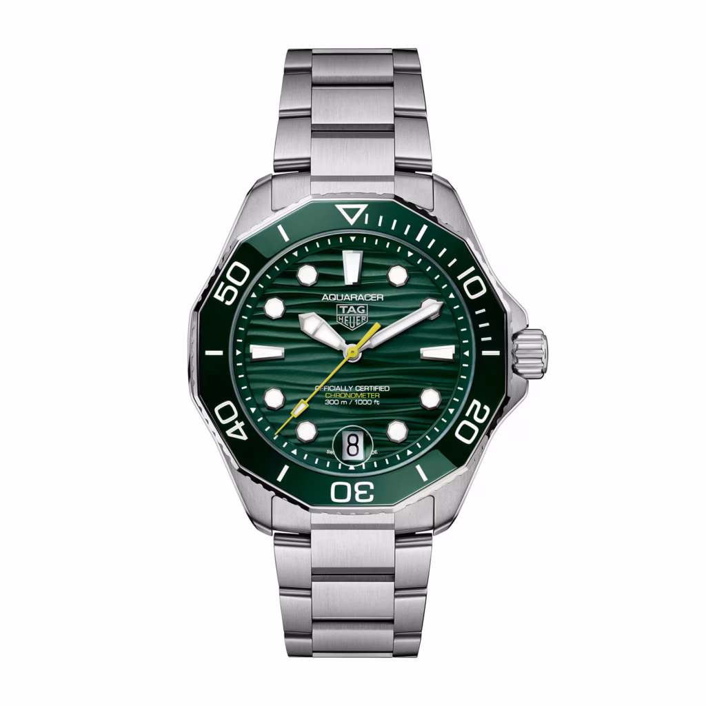 TAG Heuer Aquaracer Professional 300 Date 42mm Mens Watch Green WBP5116.BA0013