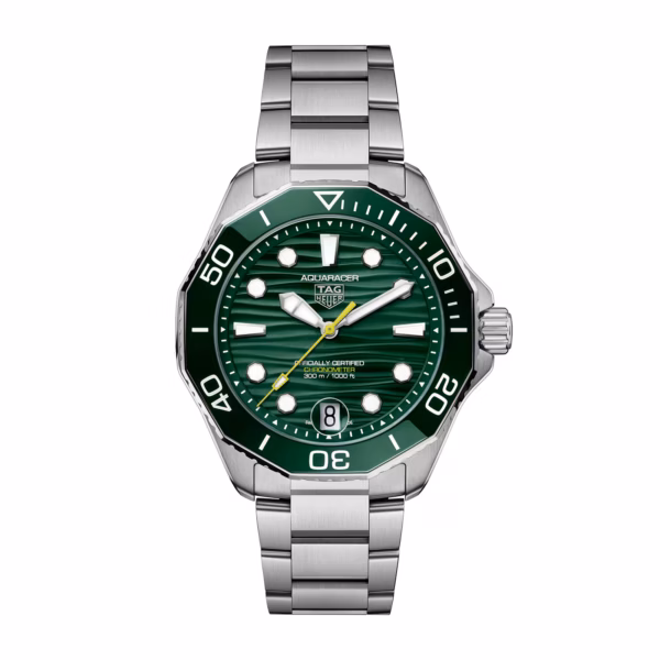 TAG Heuer Aquaracer Professional 300 Date 42mm Mens Watch Green WBP5116.BA0013