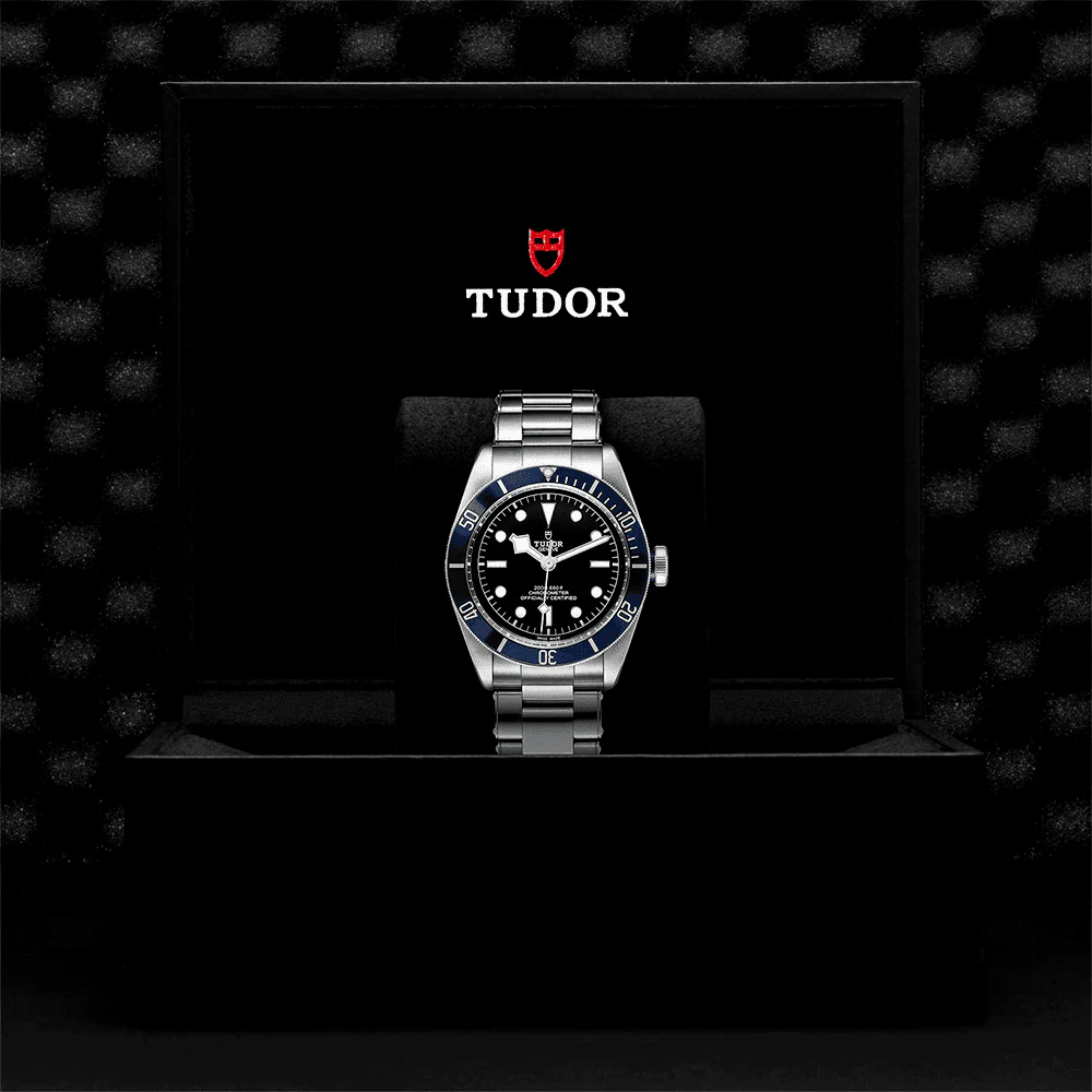 TUDOR Black Bay 41mm Black Dial & Blue Bezel Men's Automatic Bracelet Watch M79230B-0008