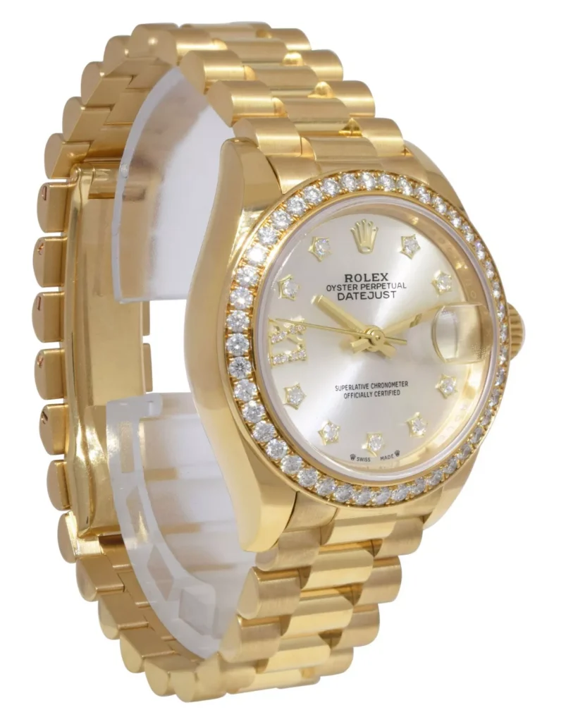 RLX Lady-Datejust 31mm 279138RBR Silver Dial President Bracelet Watch