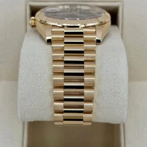 RLX Yellow Gold President Day Date 40mm Green Roman Ombre Dial - 228238