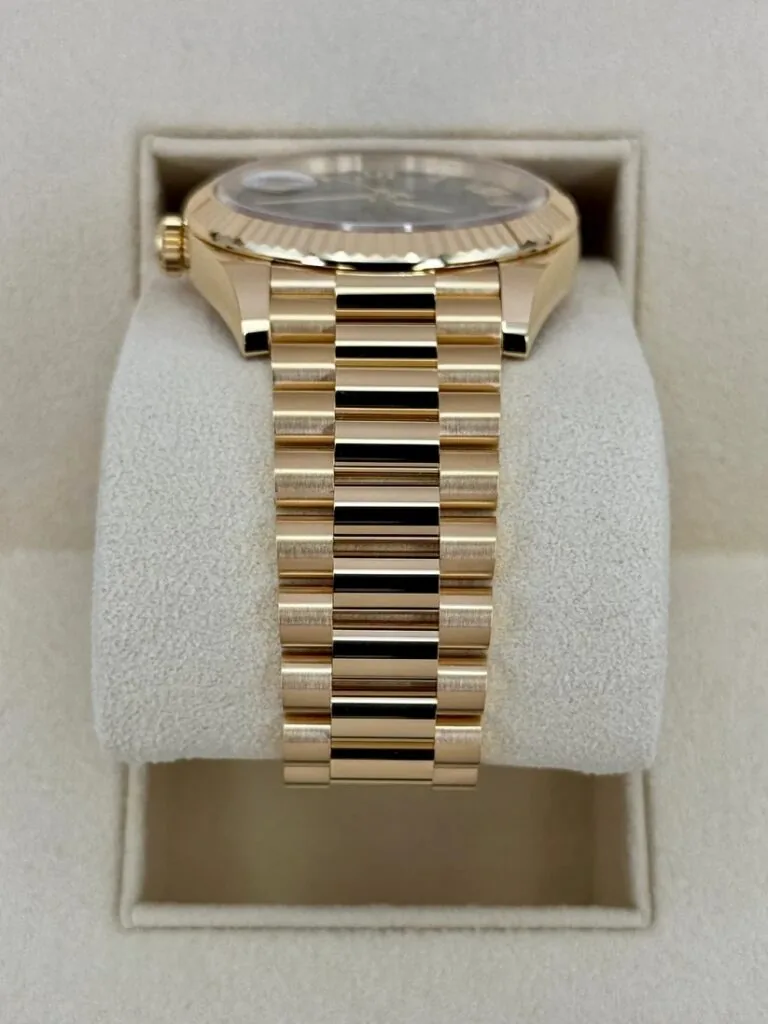 RLX Yellow Gold President Day Date 40mm Green Roman Ombre Dial - 228238