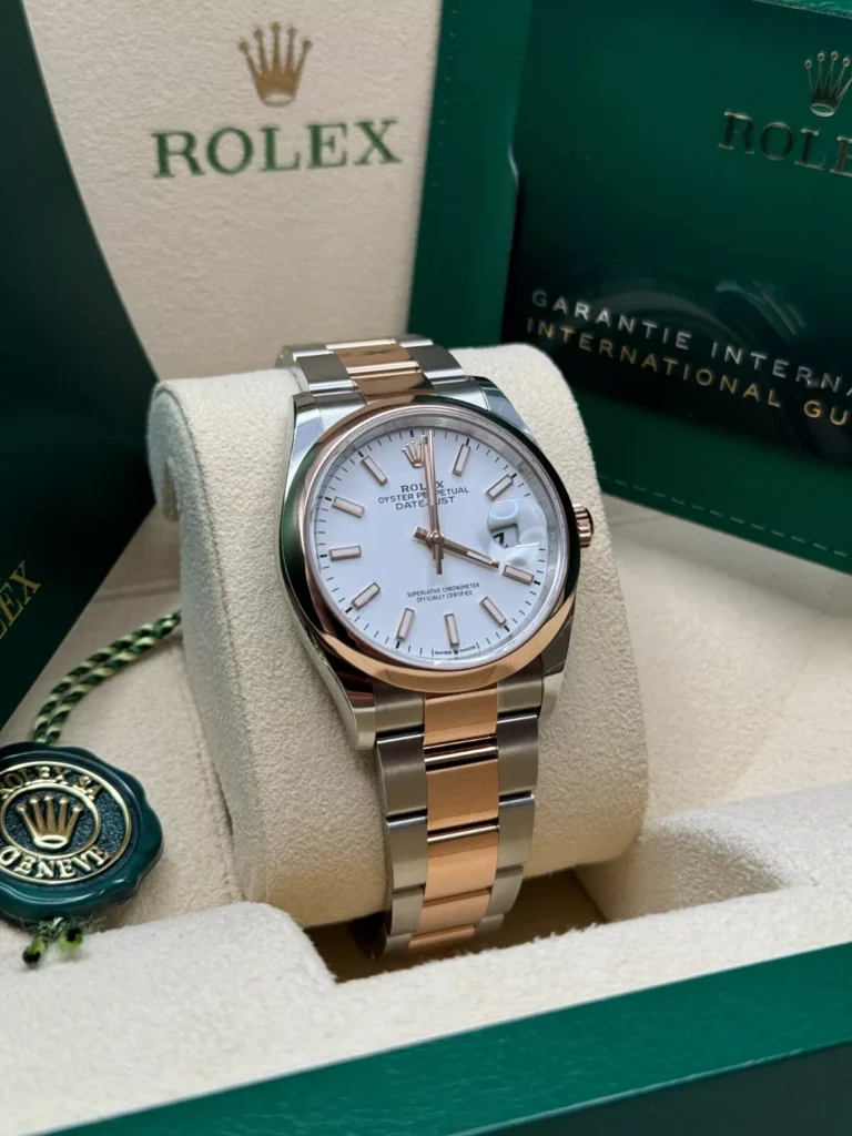 RLX Datejust 36mm 126201 White Dial Jubilee Bracelet Watch
