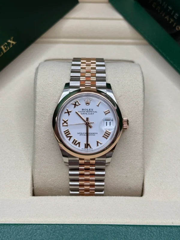 RLX Datejust m278241-0001/0002 White 31mm Dial Oyster Bracelet Watch