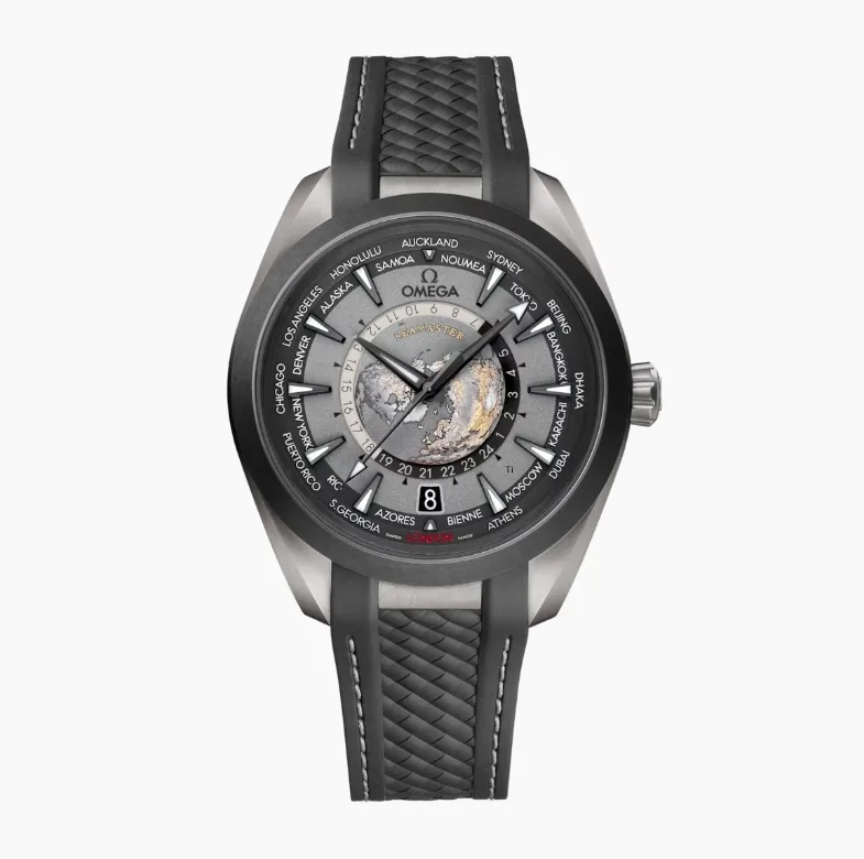 Omega AQUA TERRA 150M CO‐AXIAL MASTER CHRONOMETER GMT WORLDTIMER 43 MM
