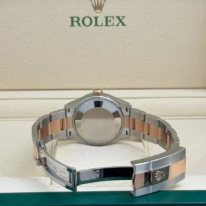 RLX Datejust m278241-0031/0032 31mm Silver Floral Motif Dial Oyster Bracelet Watch