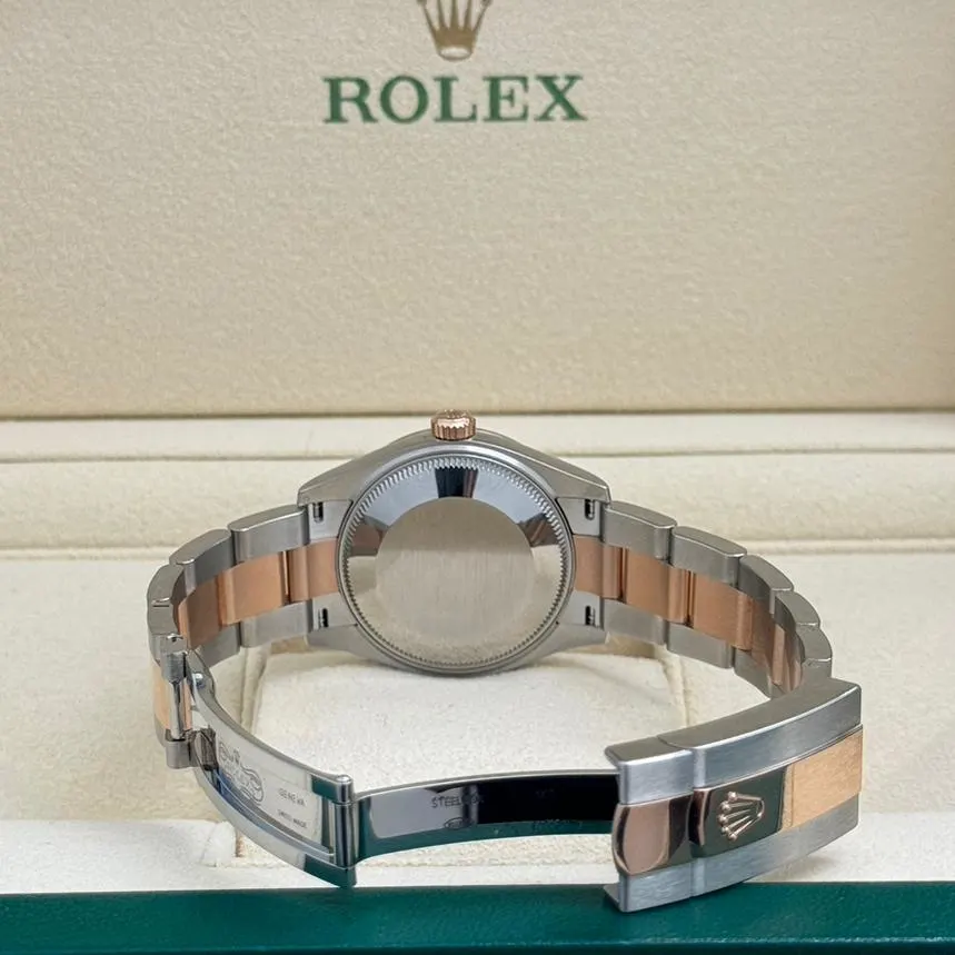 RLX Datejust m278241-0031/0032 31mm Silver Floral Motif Dial Oyster Bracelet Watch