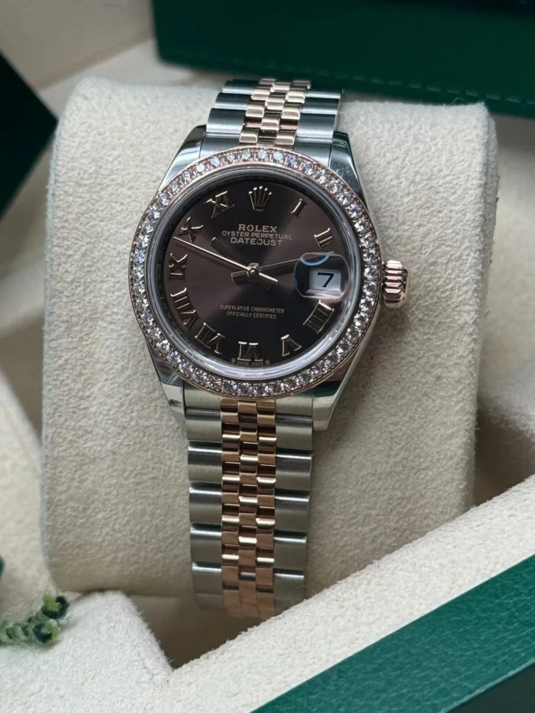 RLX Lady-Datejust 31mm 279381RBR Chocolate Roman Dial Oyster Bracelet