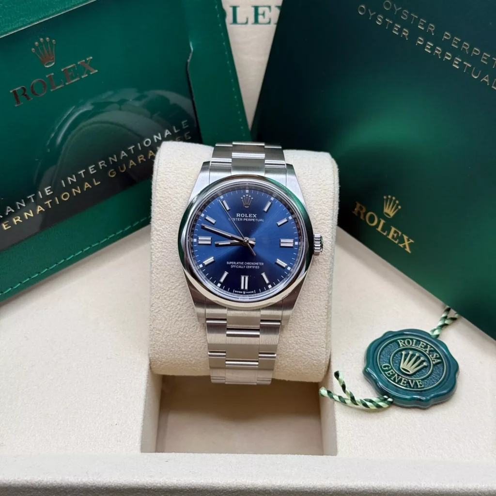 RLX Oyster Perpetual 36mm 126000-0015 Blue Dial Stainless Steel Oyster Bracelet