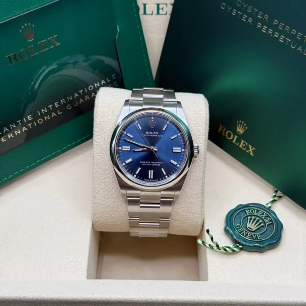 RLX Oyster Perpetual 36mm 126000-0015 Blue Dial Stainless Steel Oyster Bracelet