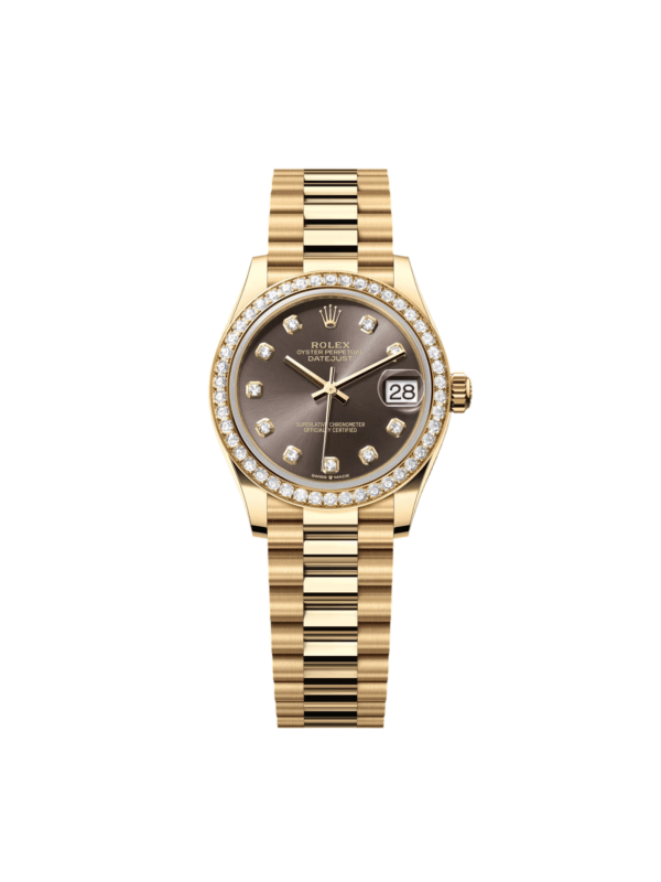 RLX Datejust m278288RBR-0030 Dark Grey 31mm Dial President Bracelet Watch