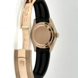 RLX Sky-Dweller 42mm Rose Gold Chocolate Dial Oysterflex - 336235