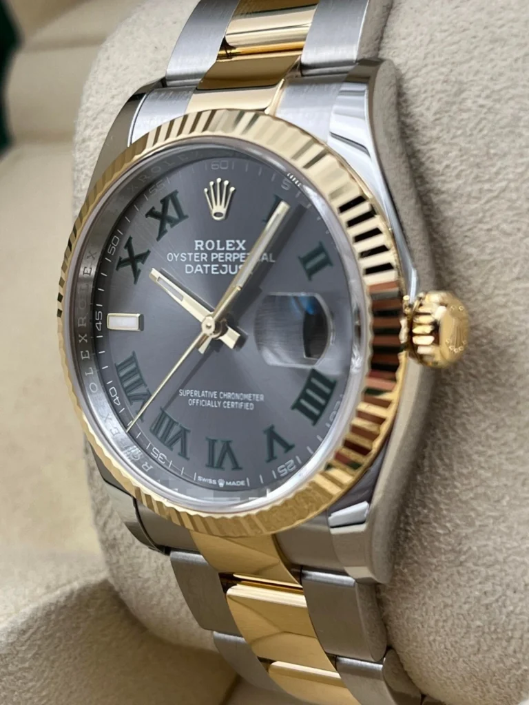 RLX Datejust 36mm 126233 Wimbledon Slate Dial Oyster Bracelet Watch