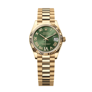 RLX Datejust m278278-0030 Olive Green 31mm Dial President Bracelet Watch