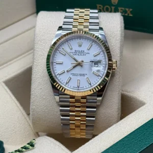 RLX Datejust 36mm 126233 White Index Dial Two-Tone Jubilee Bracelet Watch