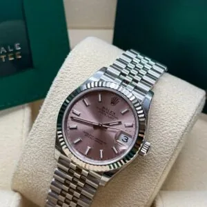 RLX Datejust m278274-0013/0014 Pink Dial 31mm Fluted Bezel Oyster Bracelet