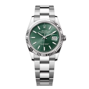 RLX Datejust 36mm 126234 Mint Green Dial Jubilee Bracelet Watch