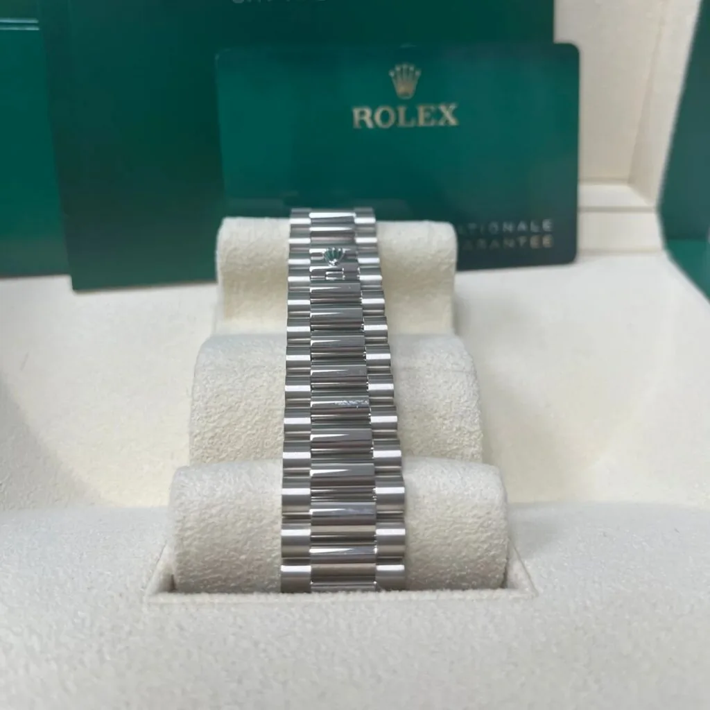RLX Day-Date 40mm 228349RBR-0030 Olive Green Dial President Bracelet