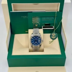 RLX Sky-Dweller 42mm 336934-0005/0006 Stainless Steel Blue Dial Jubilee