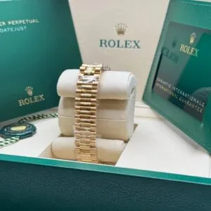 RLX Datejust m278278-0038 Black Mother-of-Pearl 31mm Dial President Bracelet Watch