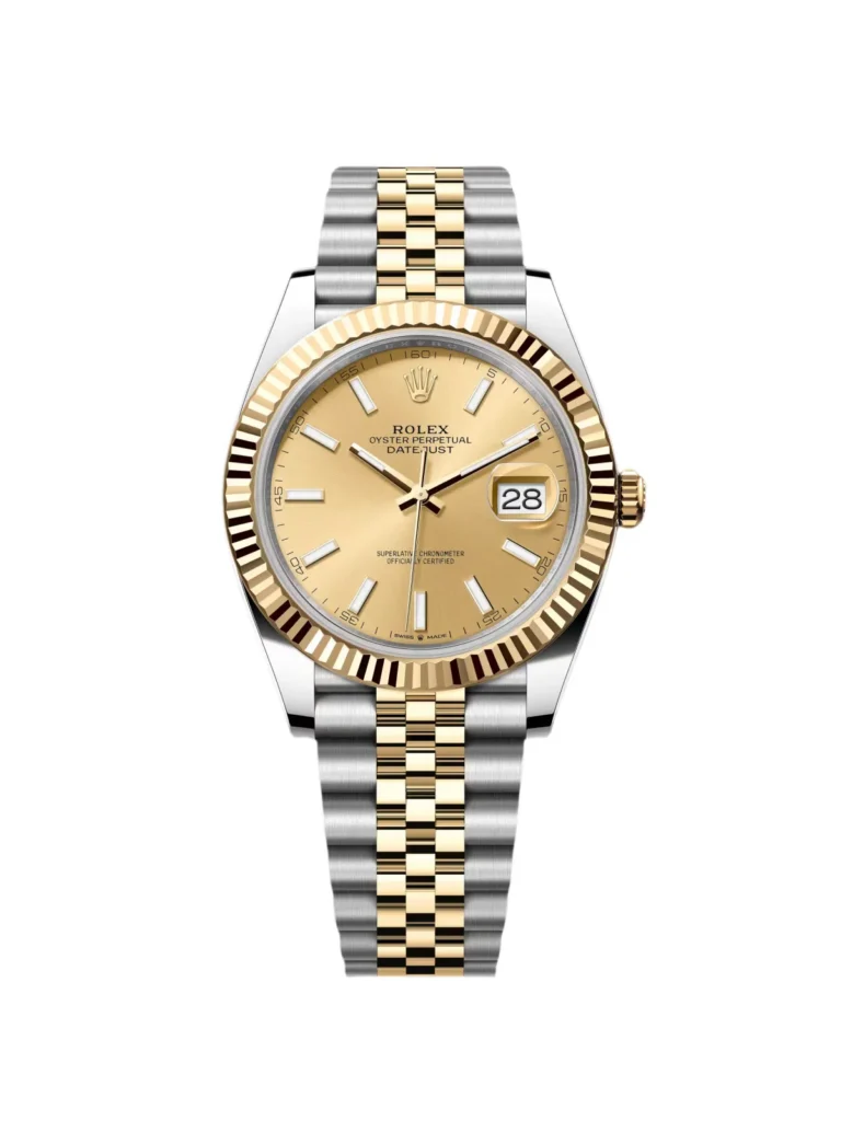 RLX Datejust 41mm 126333 Champagne Index Jubilee Steel and Yellow Gold Mens Watch