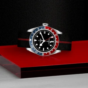 TUDOR Black Bay GMT 41mm Black Dial Automatic Men's Fabric Strap Watch M79830RB-0003