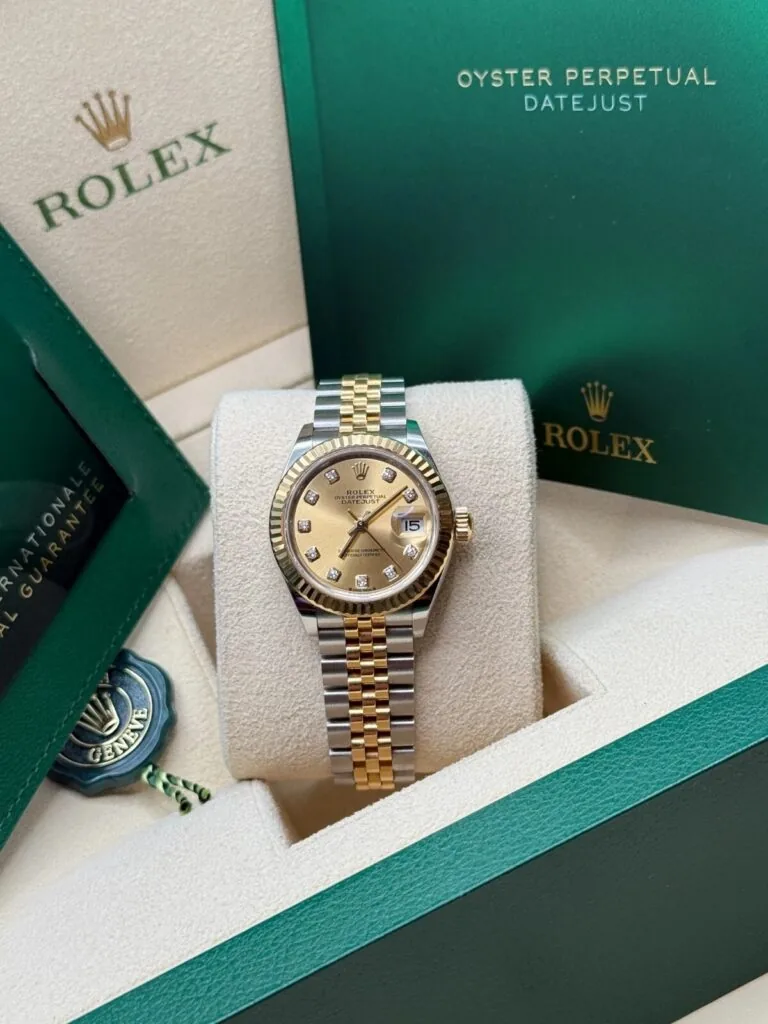 RLX Lady-Datejust 31mm 279173 Champagne Diamond Dial Oyster Bracelet