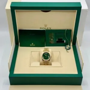 RLX Day-Date 40mm 228398TBR-0039 Green Dial President Watch