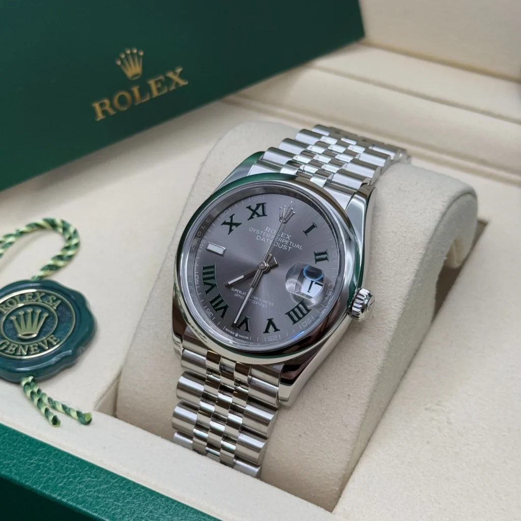 RLX Datejust 36mm 126200 Oyster Perpetual Wimbledon Dial Jubilee Stainless Steel