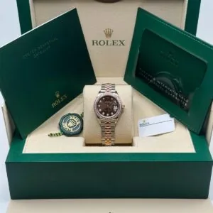 RLX Lady-Datejust 31mm 279381RBR Chocolate Diamond Dial Oyster Bracelet