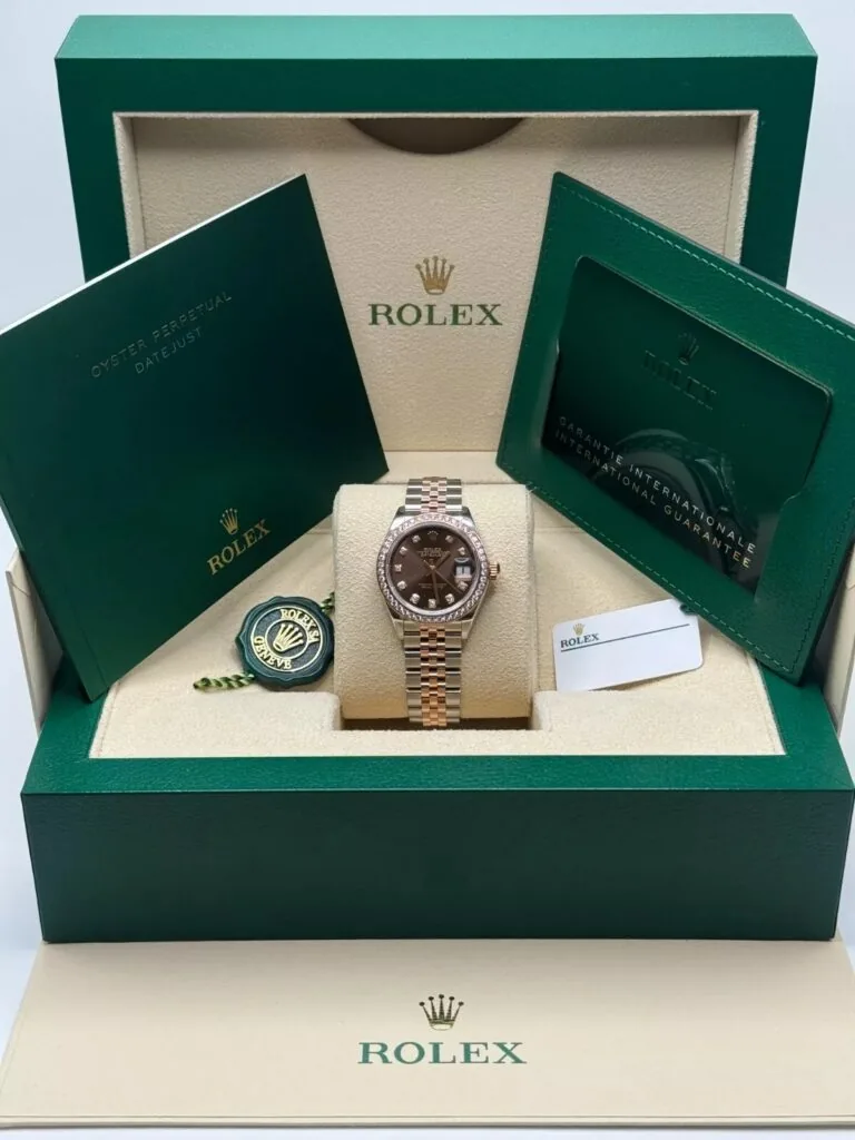 RLX Lady-Datejust 31mm 279381RBR Chocolate Diamond Dial Oyster Bracelet