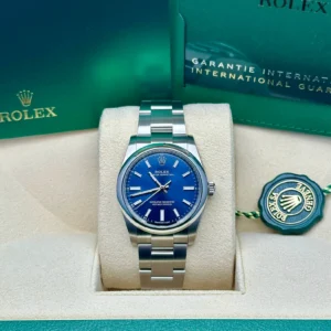 RLX Oyster Perpetual 34mm 124200 Blue Dial Oyster Stainless Steel Bracelet