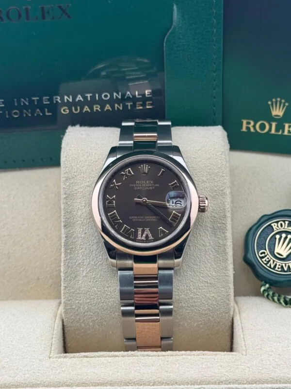 RLX Datejust m278241-0003/0004 Chocolate 31mm Dial Oyster Bracelet Watch