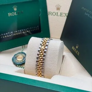 RLX Lady-Datejust 31mm 279383RBR Champagne Diamond Dial Yellow Rolesor Oyster Bracelet
