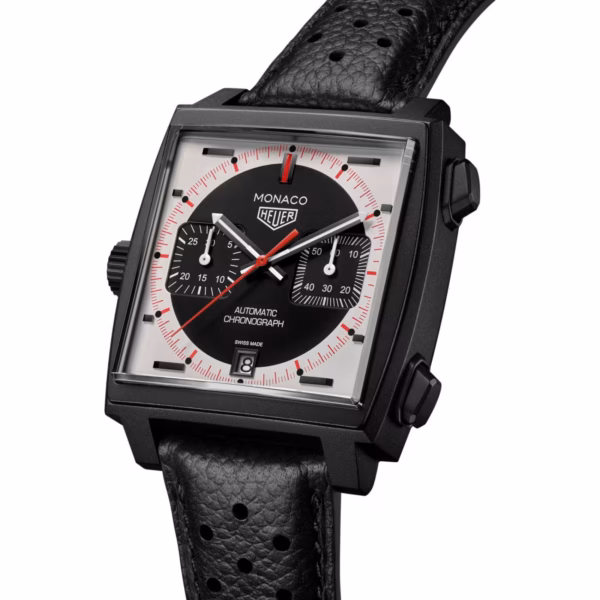TAG Heuer Monaco Chronograph Stopwatch 39mm Limited Edition Mens Watch Black CAW218F.FC6356