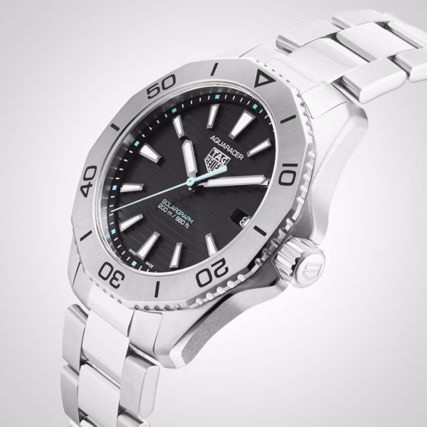 TAG Heuer Aquaracer 200 Professional Solargraph 40mm Mens Watch Black WBP1114.BA0000