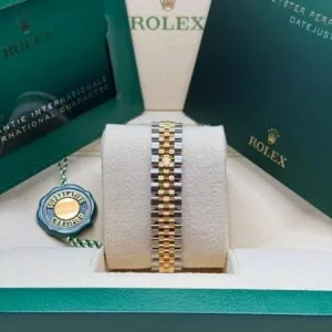 RLX Lady-Datejust 31mm 279383RBR Champagne Diamond Dial Yellow Rolesor Oyster Bracelet