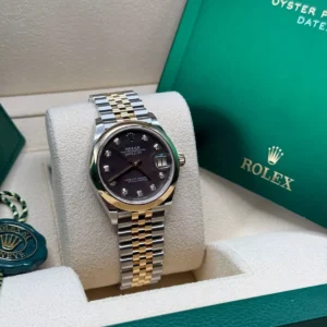 RLX Datejust m278243-0023/0024 31mm Black Mother-of-Pearl Dial Yellow Rolesor Oyster Watch