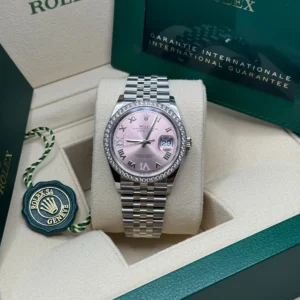 RLX Datejust 36mm 126284 Pink Dial Jubilee Bracelet