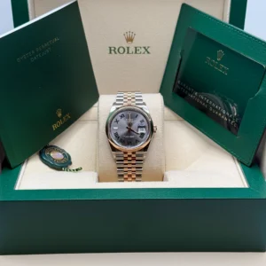 RLX Datejust 36mm 126201 Slate Dial Jubilee Bracelet Watch