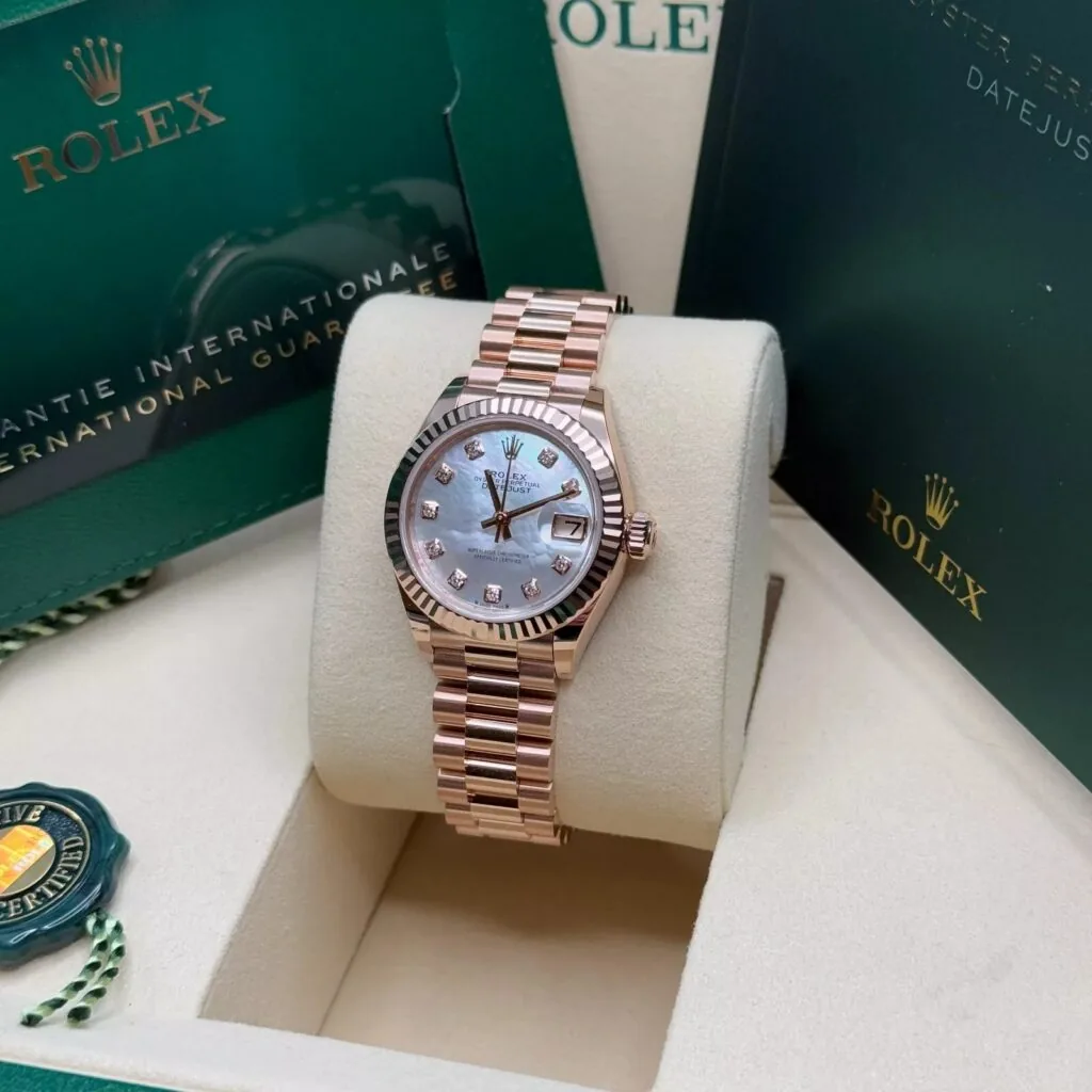 RLX Lady-Datejust 31mm 279175 Mother-of-Pearl Dial President Everose Gold