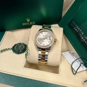 RLX Lady-Datejust 31mm 279383RBR Silver Roman Dial Yellow Rolesor Oyster Bracelet